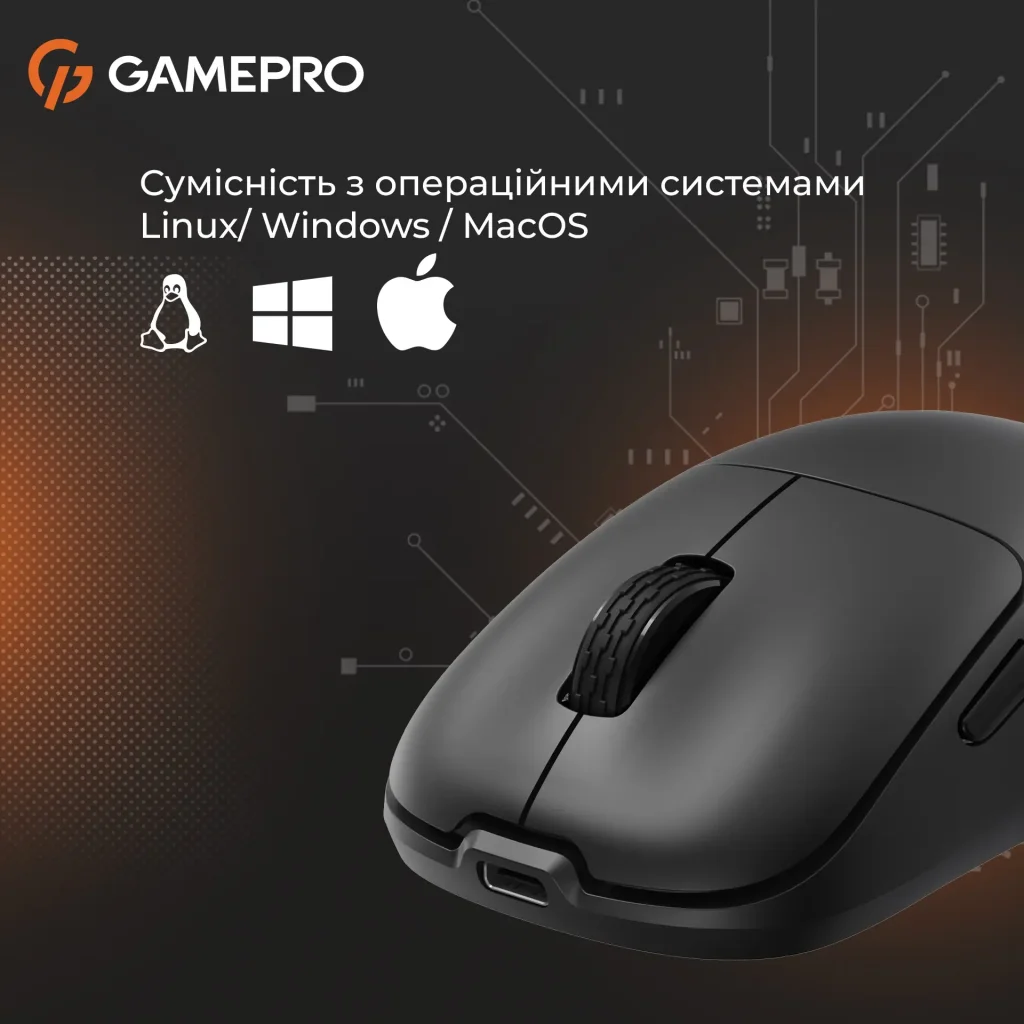 Миша бездротова GamePro GM990B Black UA