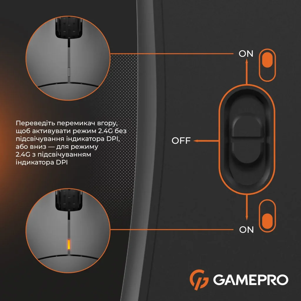 Миша бездротова GamePro GM990B Black UA