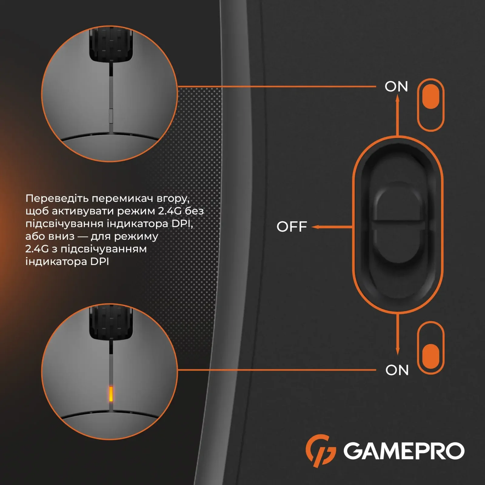 Мышь беспроводная GamePro GM990B Black UA
