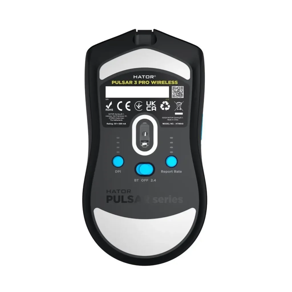 Мышь беспроводная Hator Pulsar 3 Pro Wireless Black (HTM640) UA