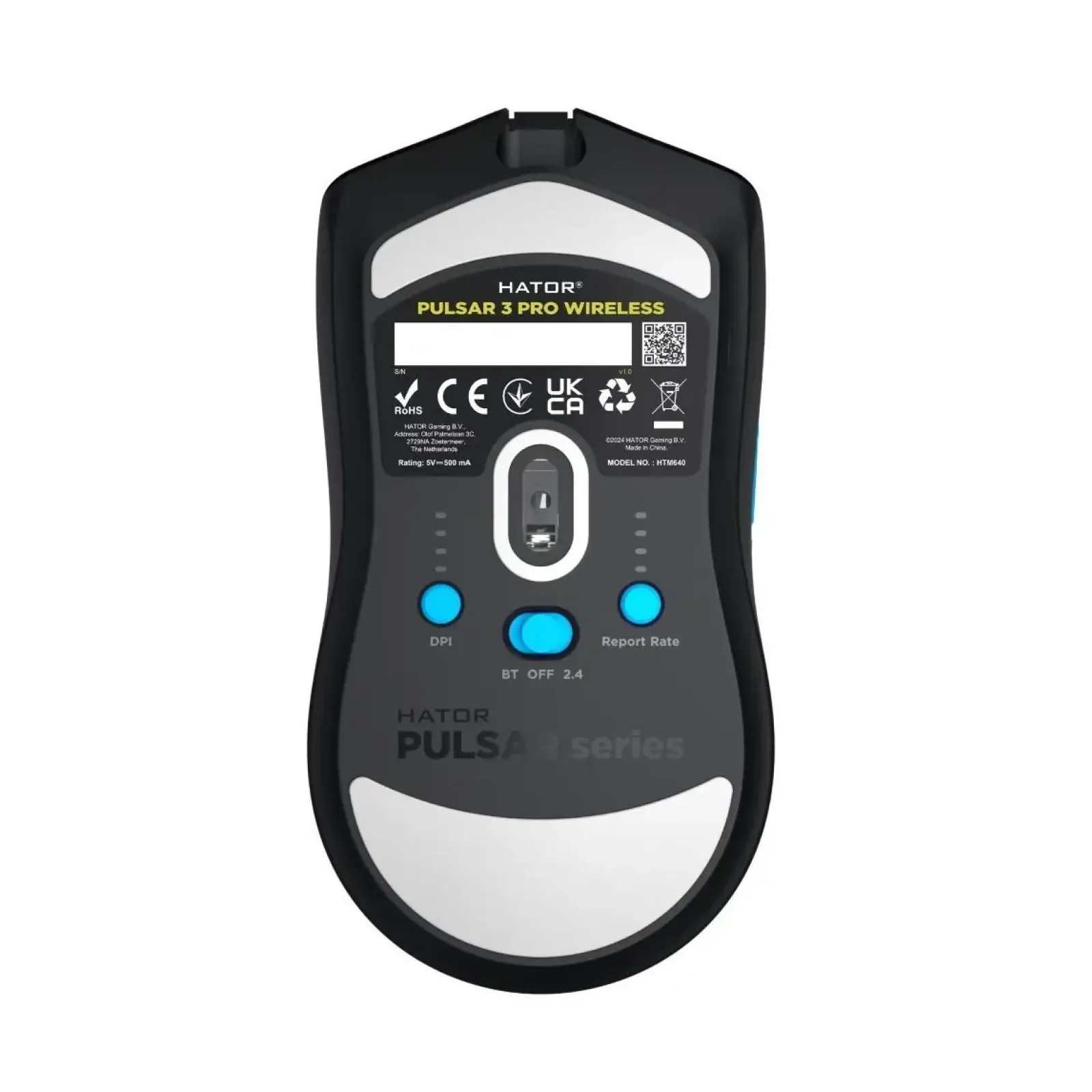 Мышь беспроводная Hator Pulsar 3 Pro Wireless Black (HTM640) UA