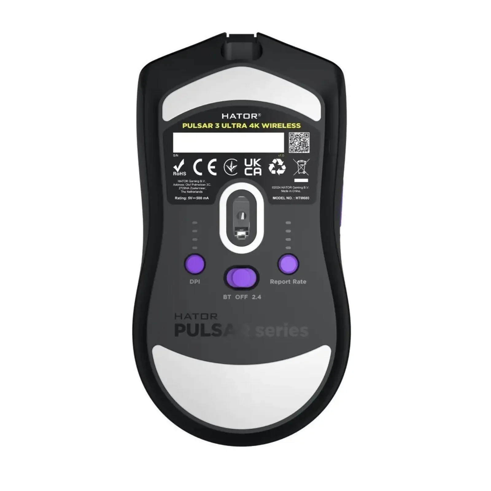 Миша бездротова Hator Pulsar 3 Ultra 4K Wireless Black (HTM680) UA
