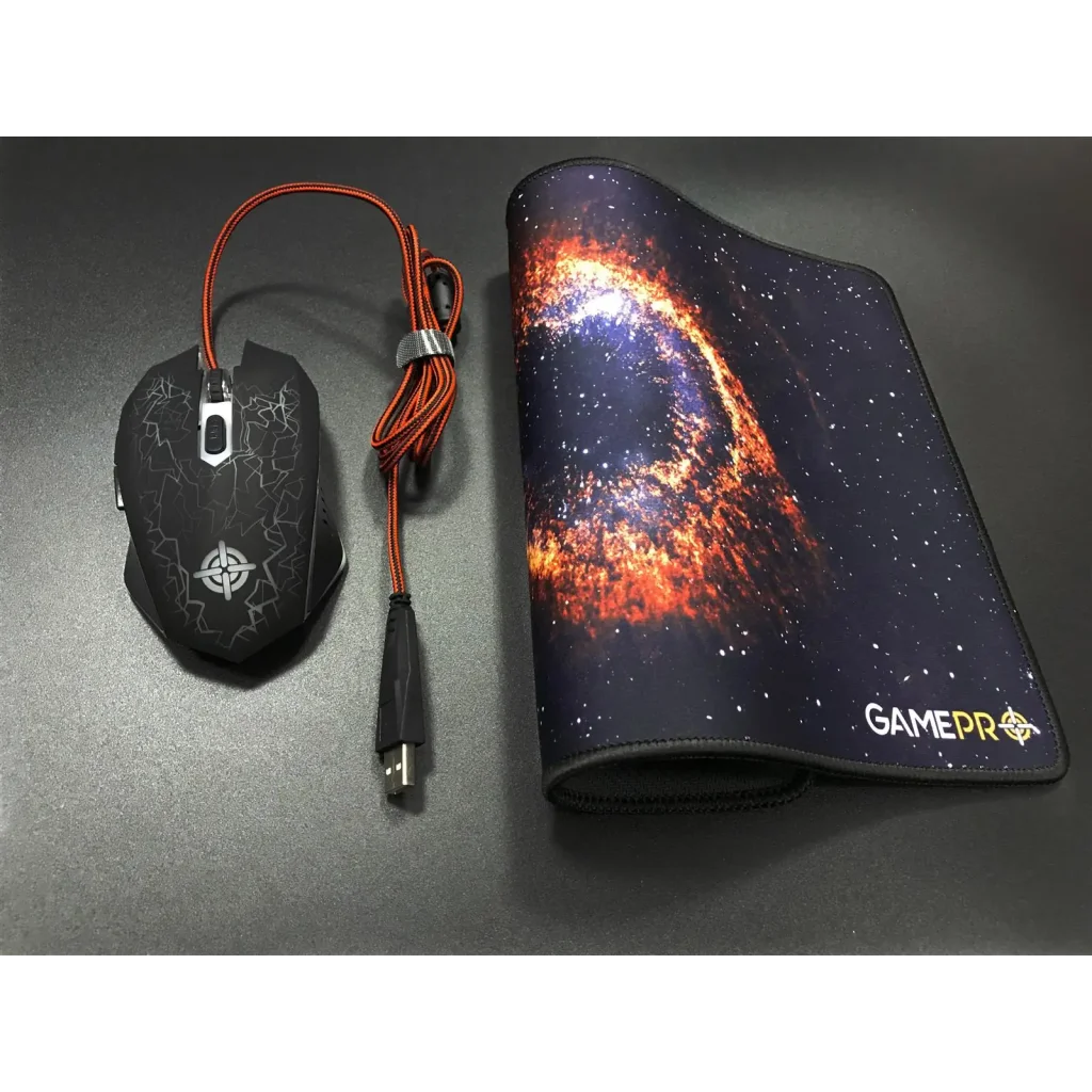 Мышь GamePro GS347 Black USB + коврик UA