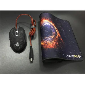 Мышь GamePro GS347 Black USB + коврик UA