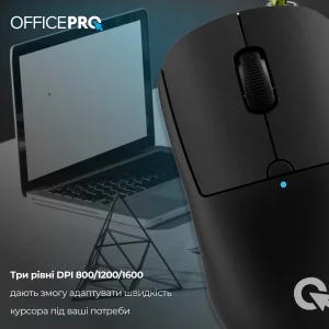 Мышь беспроводная OfficePro M307B Black UA