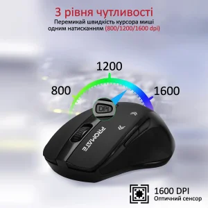 Мышь беспроводная Promate Cursor Black UA