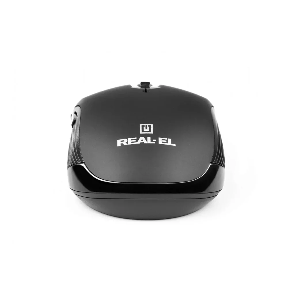 Мышь беспроводная REAL-EL RM-331 W Black, EL123200044 UA
