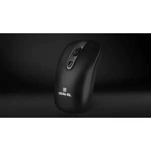 Миша бездротова REAL-EL RM-350 W Black, EL123200043 UA