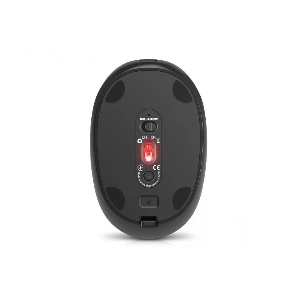 Мышь беспроводная REAL-EL RM-440 W Black, EL123200045 UA