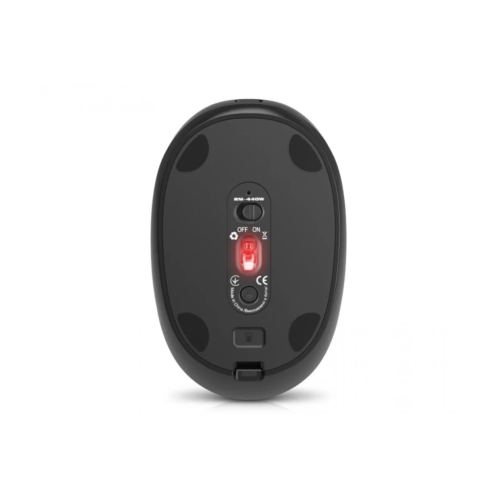 Мышь беспроводная REAL-EL RM-440 W Black, EL123200045 UA