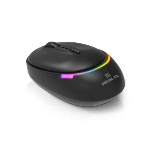 Мышь беспроводная REAL-EL RM-440 W Black, EL123200045 UA