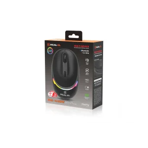 Мышь беспроводная REAL-EL RM-440 W Black, EL123200045 UA