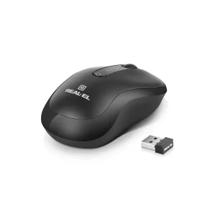 Миша бездротова REAL-EL RM-450 W Black, EL123200046 UA