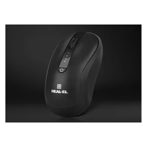 Миша бездротова REAL-EL RM-450 W Black, EL123200046 UA