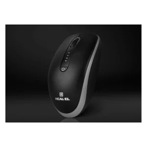 Мышь беспроводная REAL-EL RM-455 W Black, EL123200047 UA
