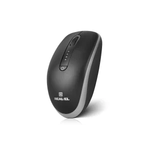 Мышь беспроводная REAL-EL RM-455 W Black, EL123200047 UA