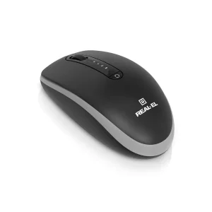Мышь беспроводная REAL-EL RM-455 W Black, EL123200047 UA