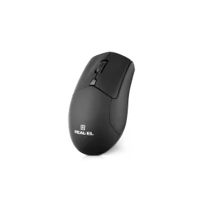 Мышь беспроводная REAL-EL RM-460 W Black, EL123200048 UA