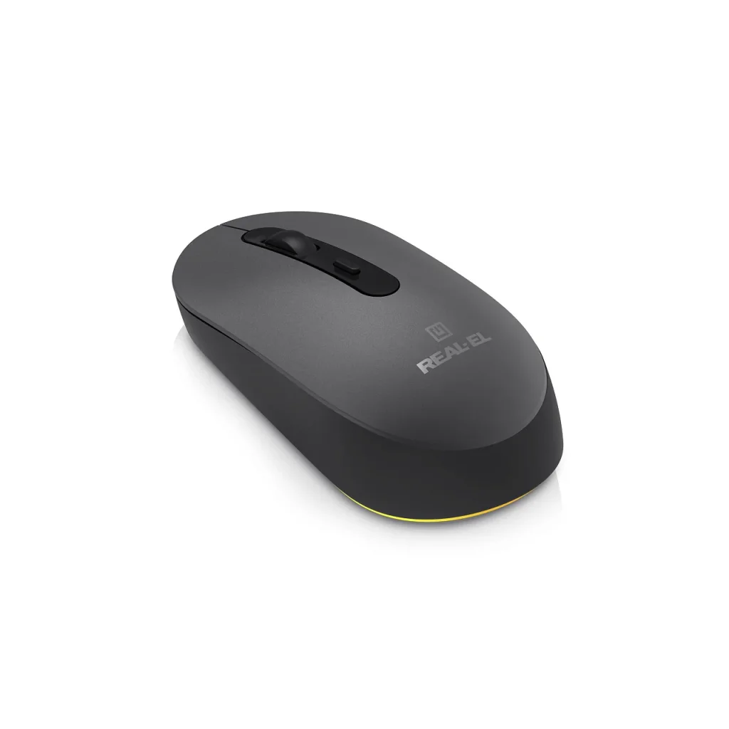 Мышь беспроводная REAL-EL RM-470W Dark Gray, EL123200049 UA