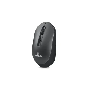Мышь беспроводная REAL-EL RM-470W Dark Gray, EL123200049 UA