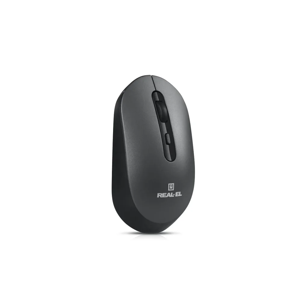 Мышь беспроводная REAL-EL RM-470W Dark Gray, EL123200049 UA