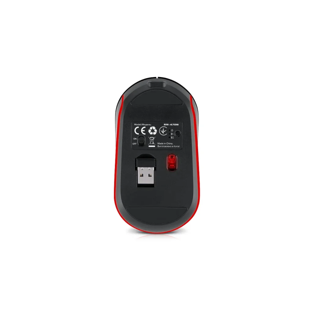 Мышь беспроводная REAL-EL RM-470W Dark Gray, EL123200049 UA