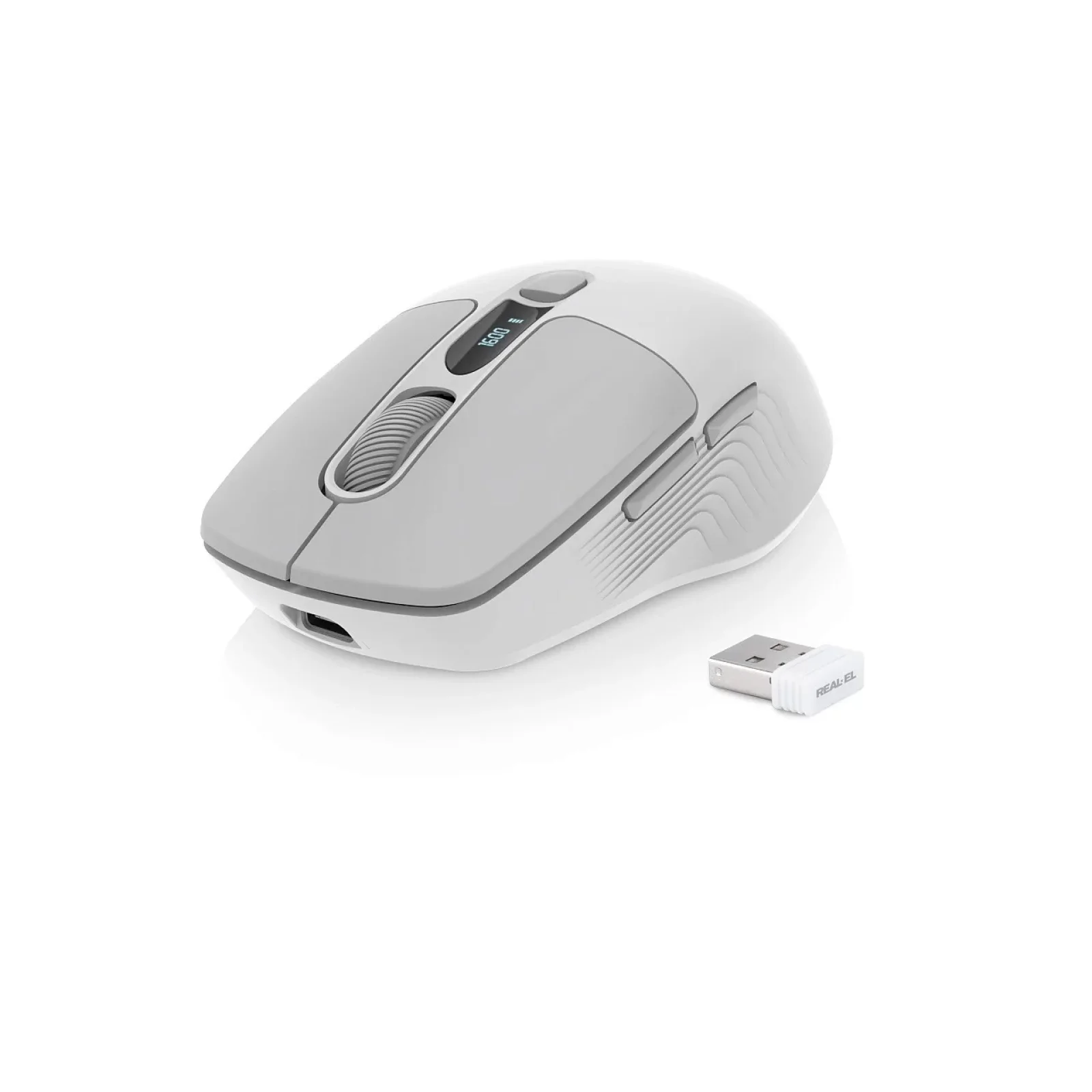 Мышь беспроводная REAL-EL RM-480 W White, EL123200050 UA