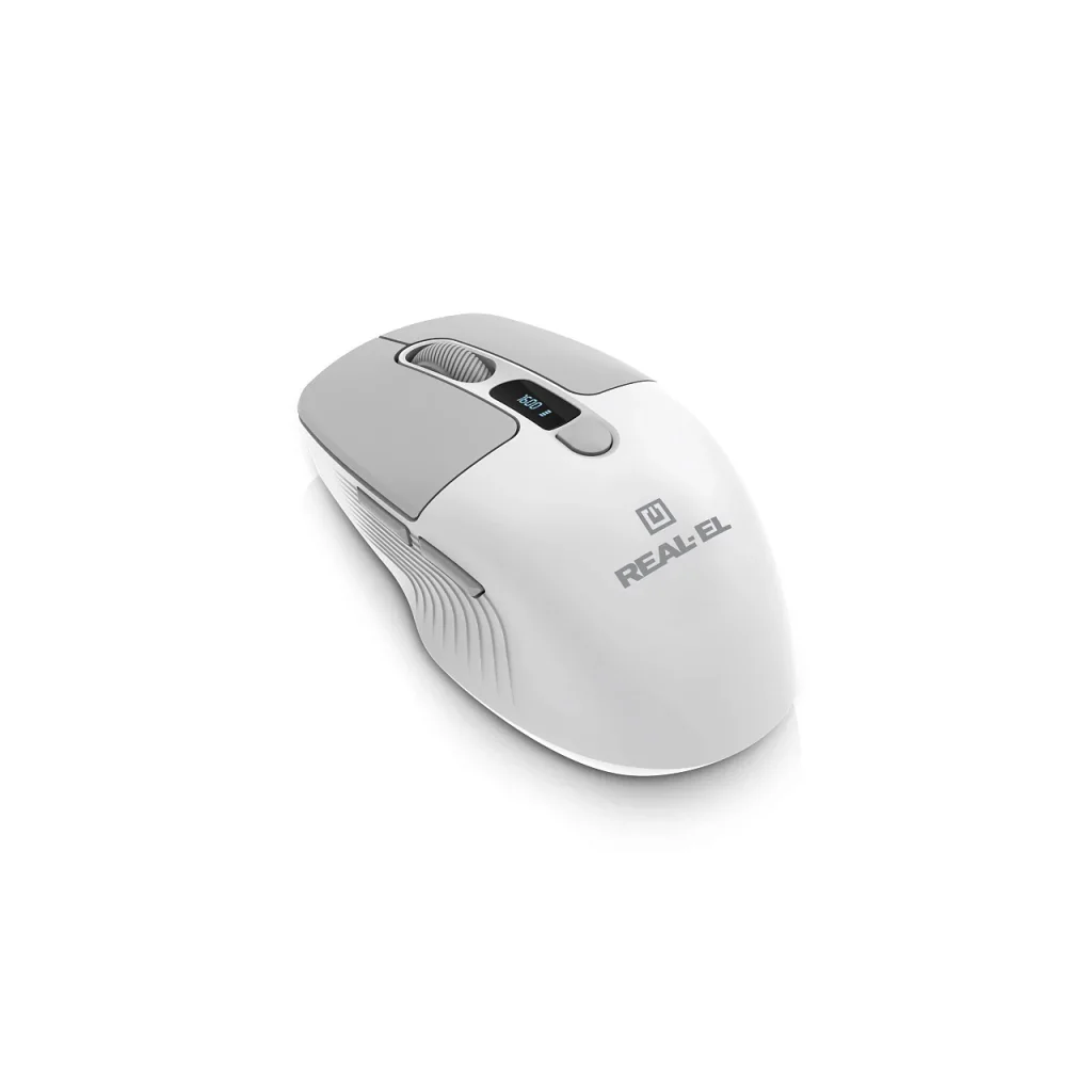 Миша бездротова REAL-EL RM-480 W White, EL123200050 UA