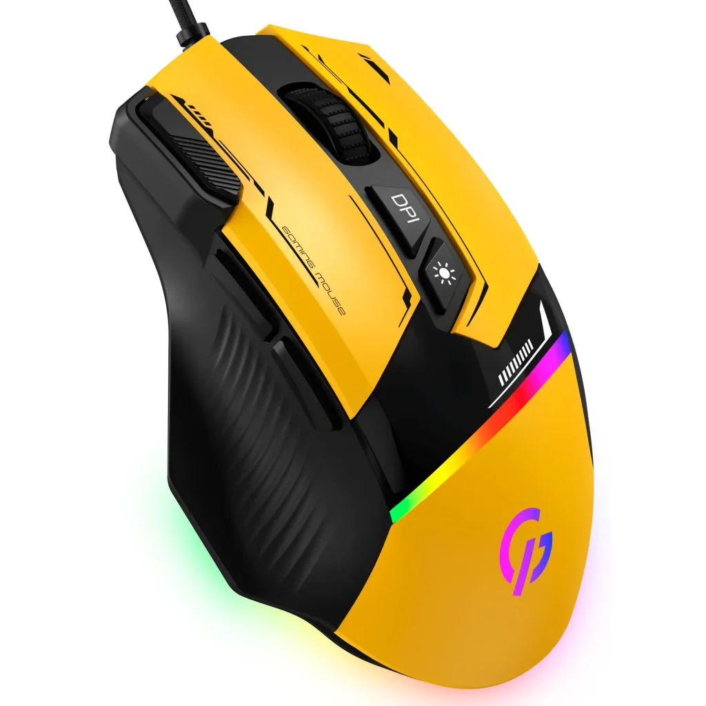 Миша GamePro GM300BL Yellow-Black UA