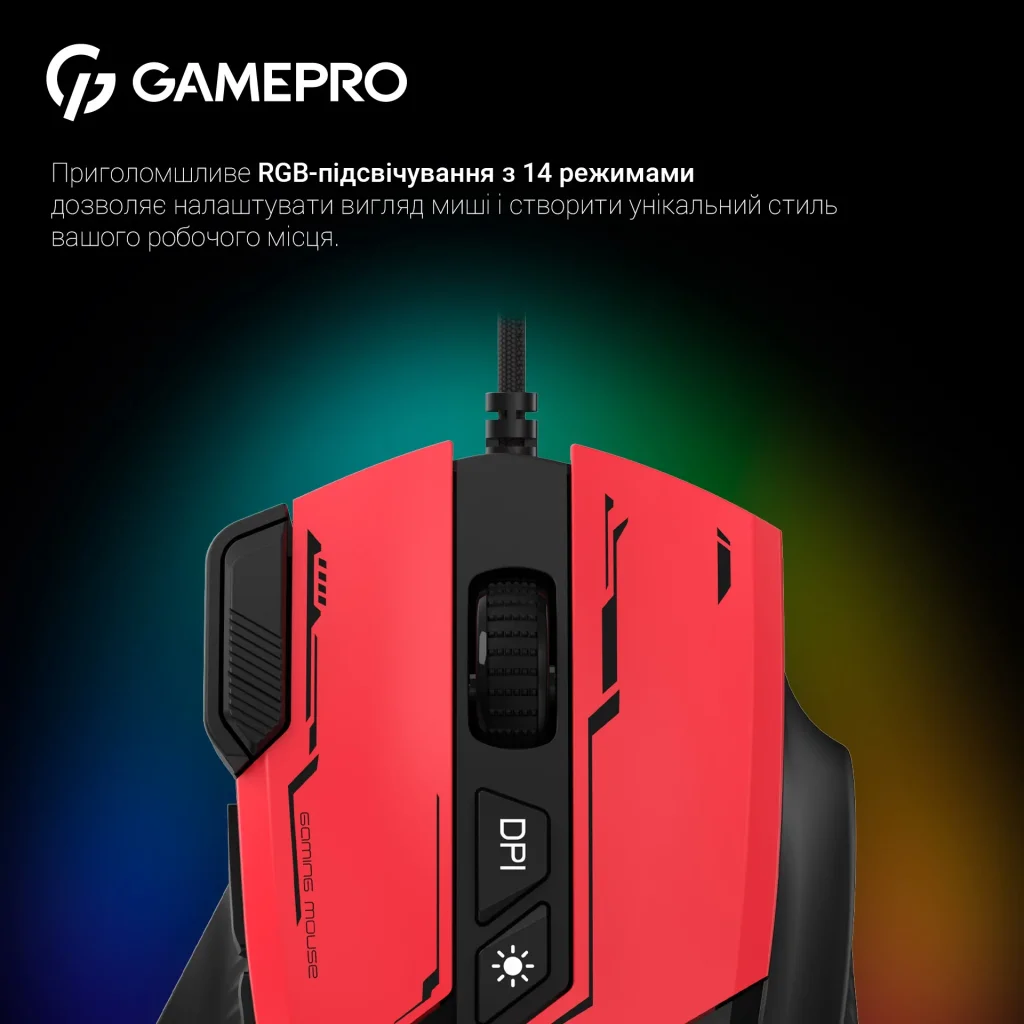 Мышь GamePro GM300R Red UA