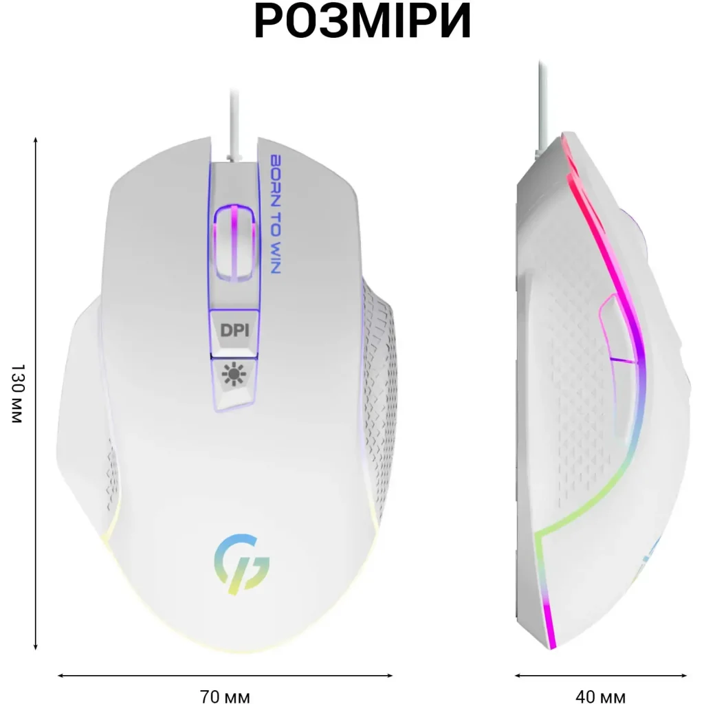Миша GamePro GM370 White UA