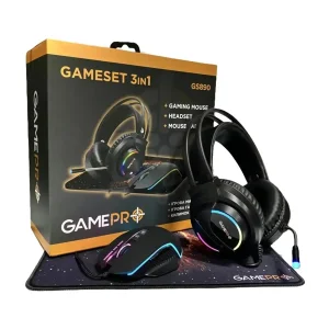 Комплект GamePro Gameset 3 в 1 USB миша + ігрова поверхня + гарнітурою (GS890) UA