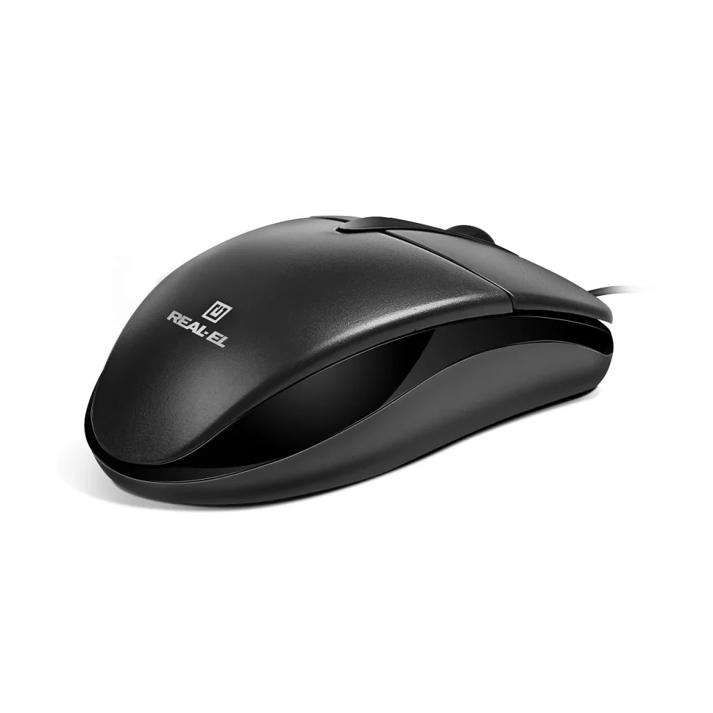 Мышь REAL-EL RM-214 Black (EL123200039) UA