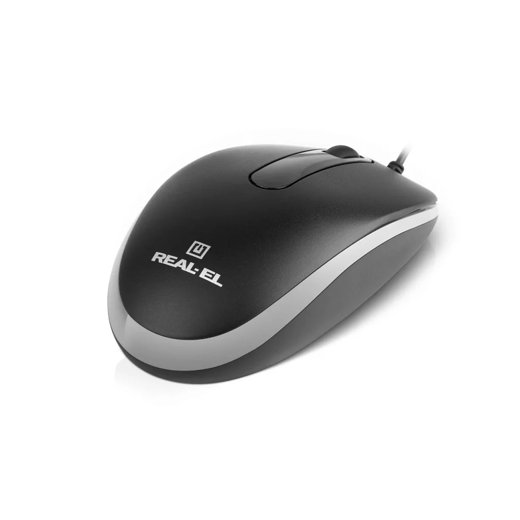 Мышь REAL-EL RM-217 Black (EL123200038) UA