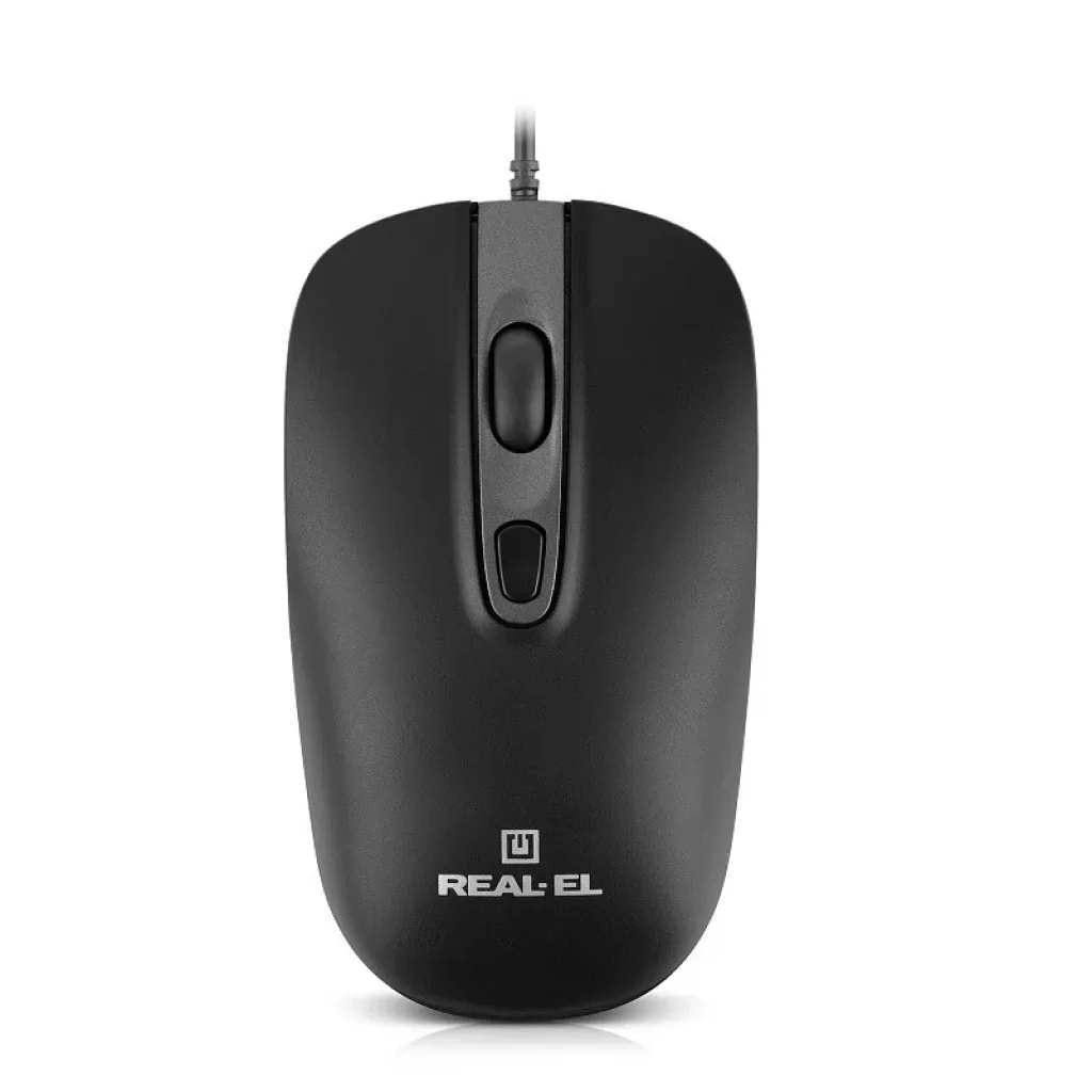Миша REAL-EL RM-222 Black (EL123200040) UA