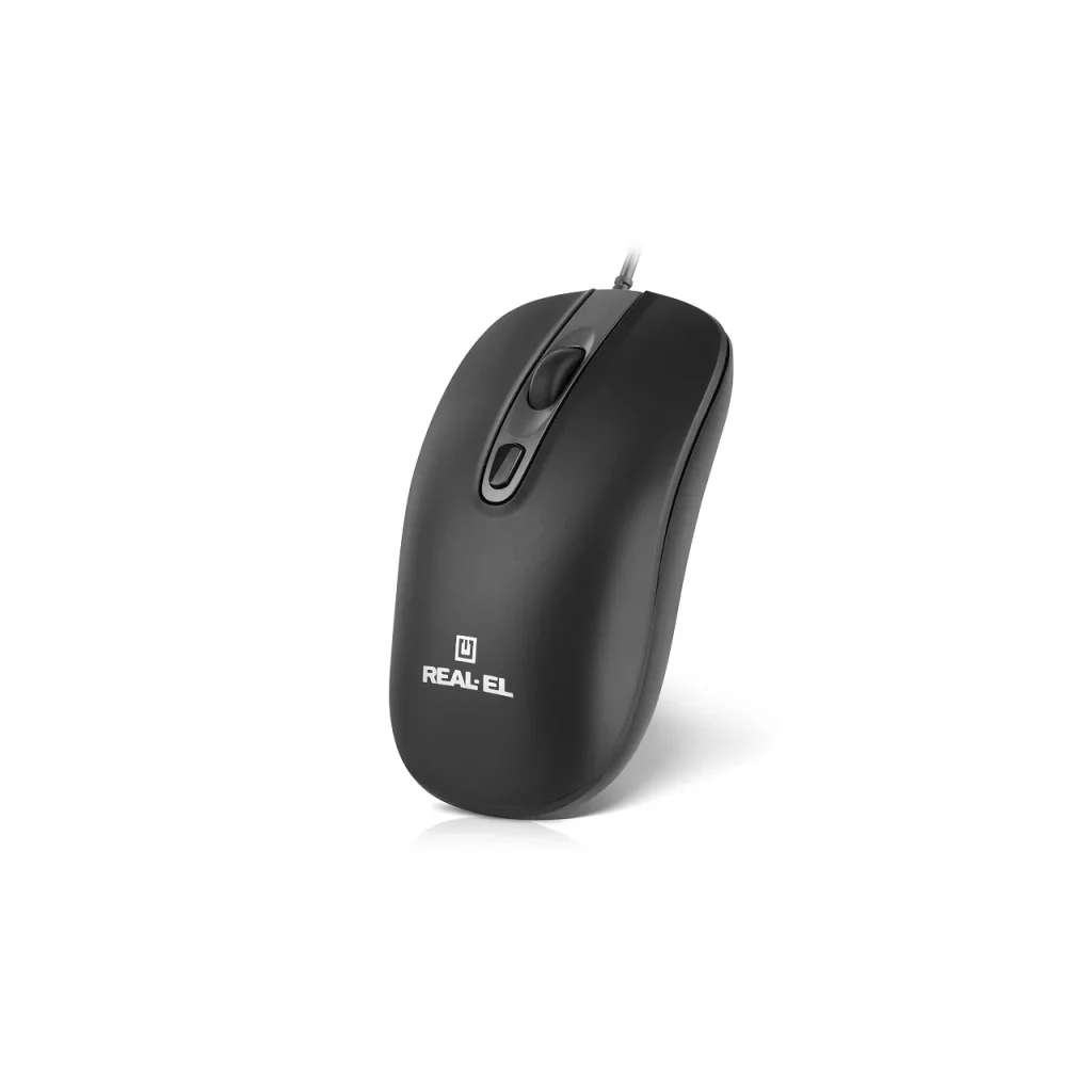 Миша REAL-EL RM-222 Black (EL123200040) UA