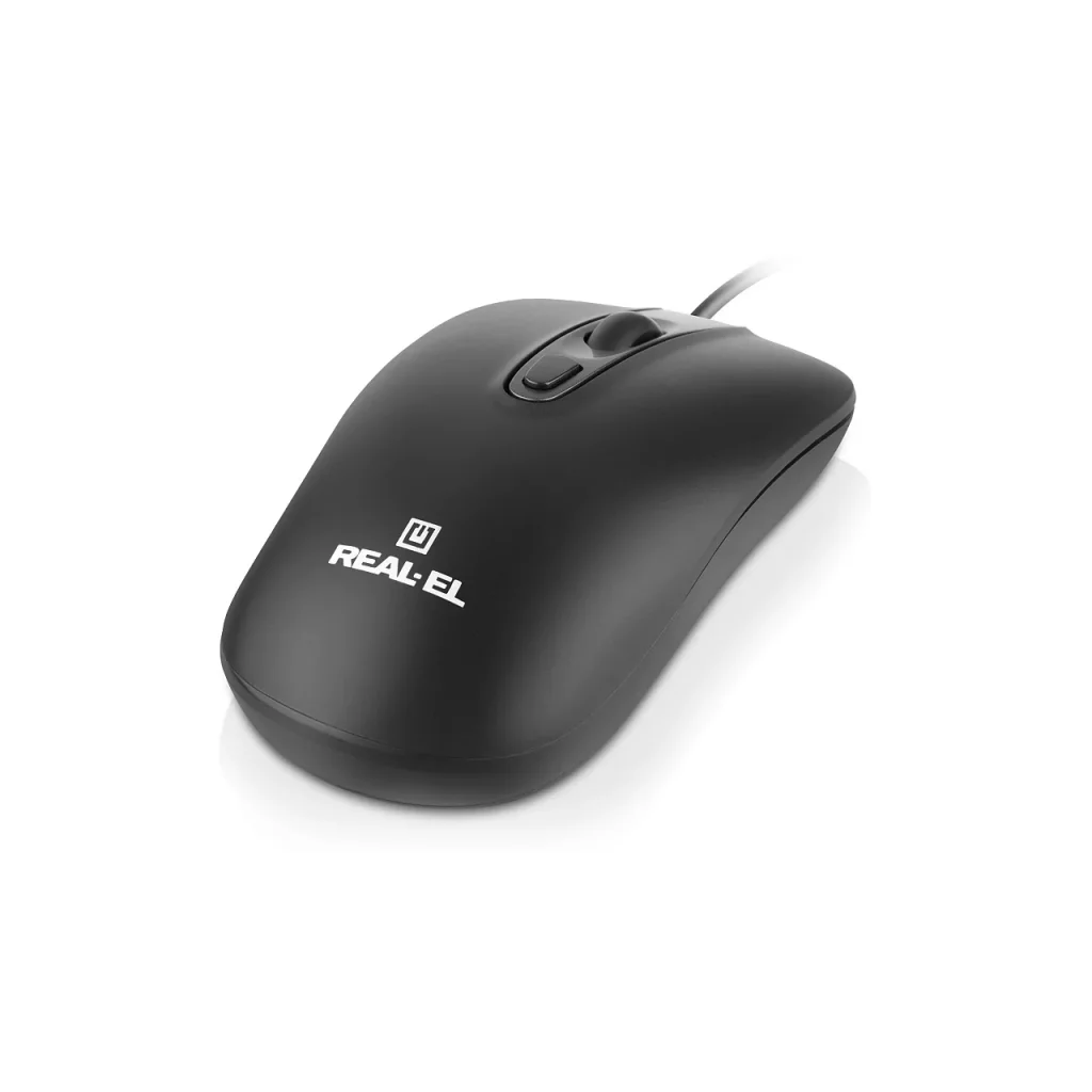 Миша REAL-EL RM-222 Black (EL123200040) UA