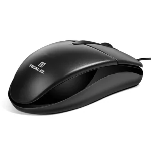 Мышь REAL-EL RM-211 Black USB, EL123200001 UA