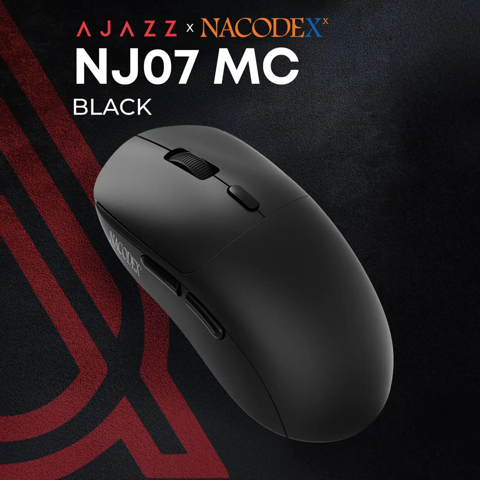 Мышь беспроводная Ajazz x Nacodex NJ07 MC Black (NJ07-MC-B) UA