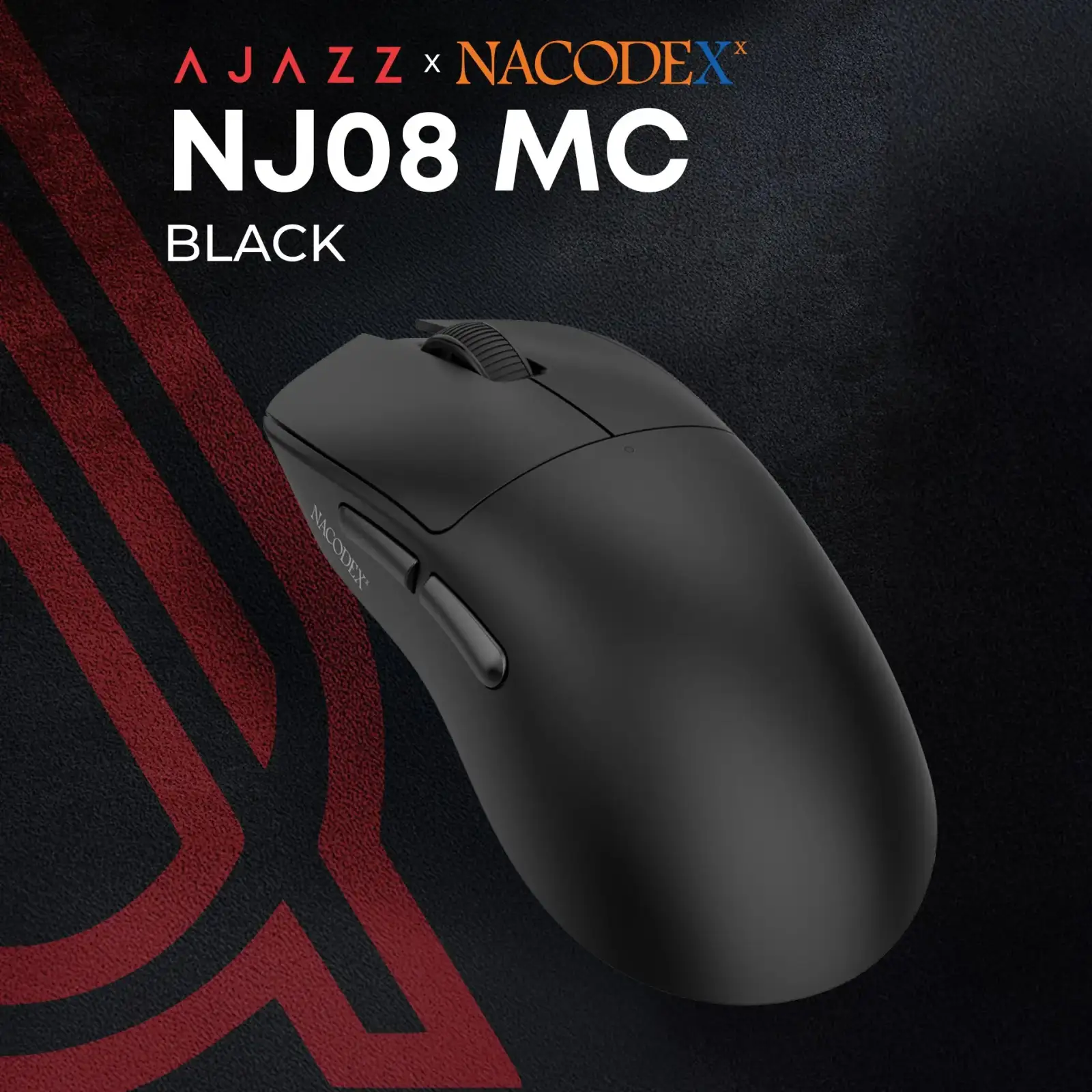 Мышь беспроводная Ajazz x Nacodex NJ08 MC Black (NJ08-MC-B) UA