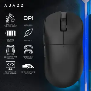 Мышь беспроводная Ajazz x Nacodex NJ08 MC Black (NJ08-MC-B) UA