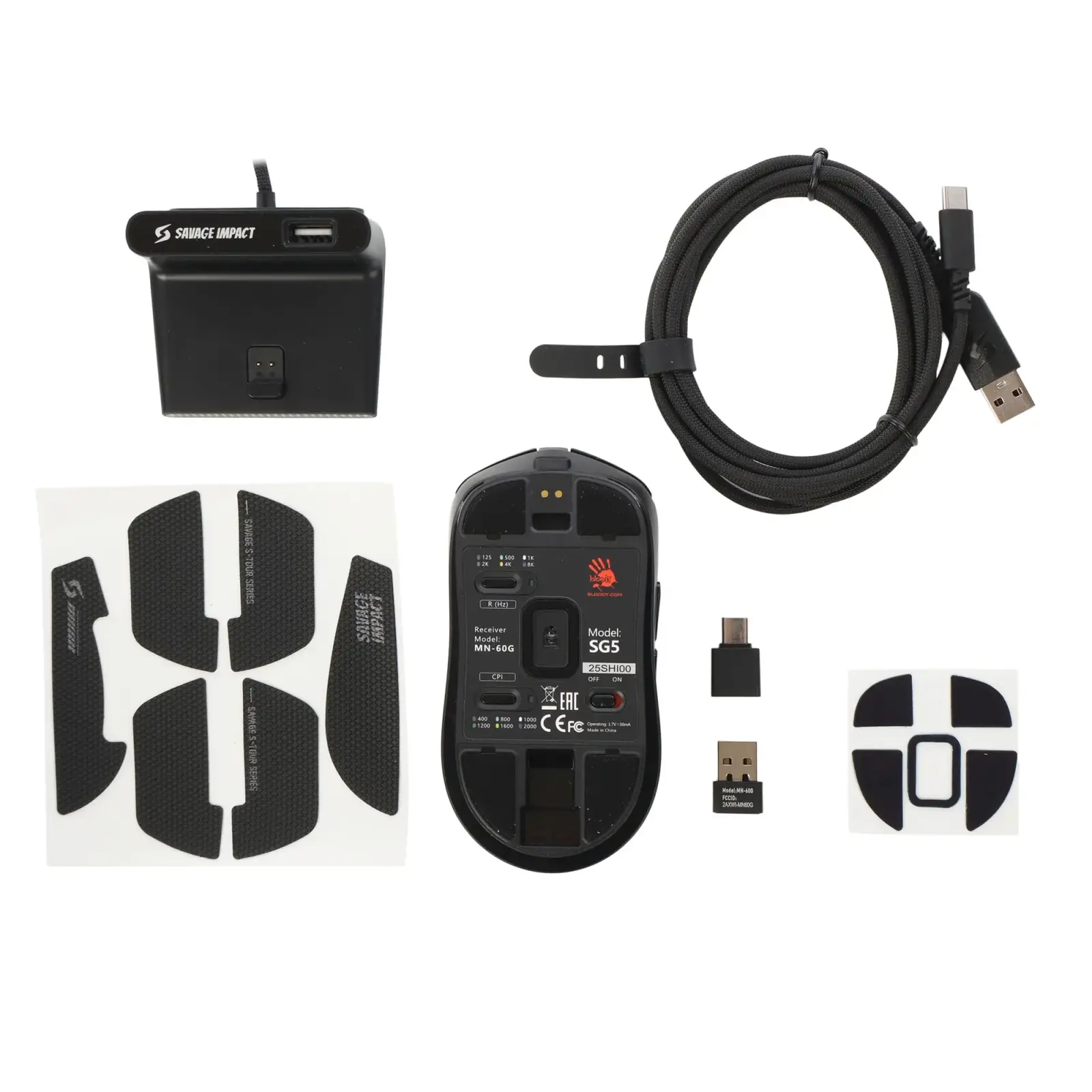 Мышь беспроводная Bloody SG5 Black UA