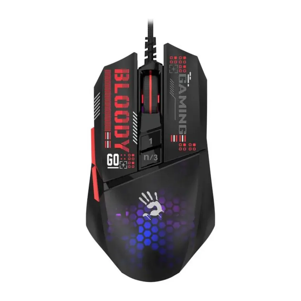 Мышь A4Tech Bloody W60 Max Mini Honeycomb Black UA