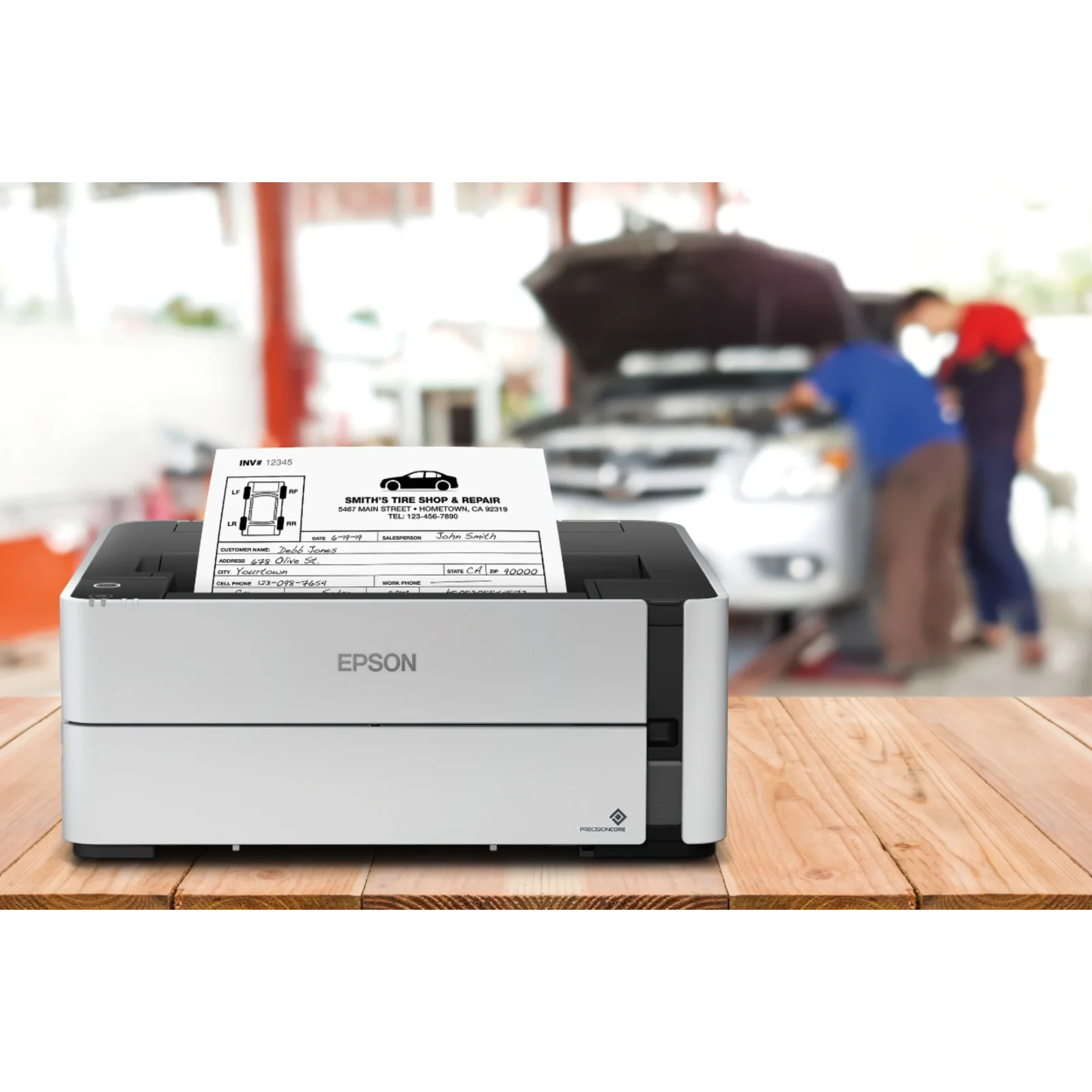 Принтер А4 Epson M1170 Фабрика друку з WI-FI (C11CH44404) UA