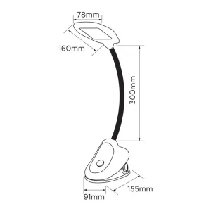 Настольная светодиодная лампа ELM Krokus 7W IP20 4000K (27-0000) UA