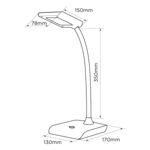 Настольная светодиодная лампа ELM Unix 7W IP20 4000K (27-0002) UA