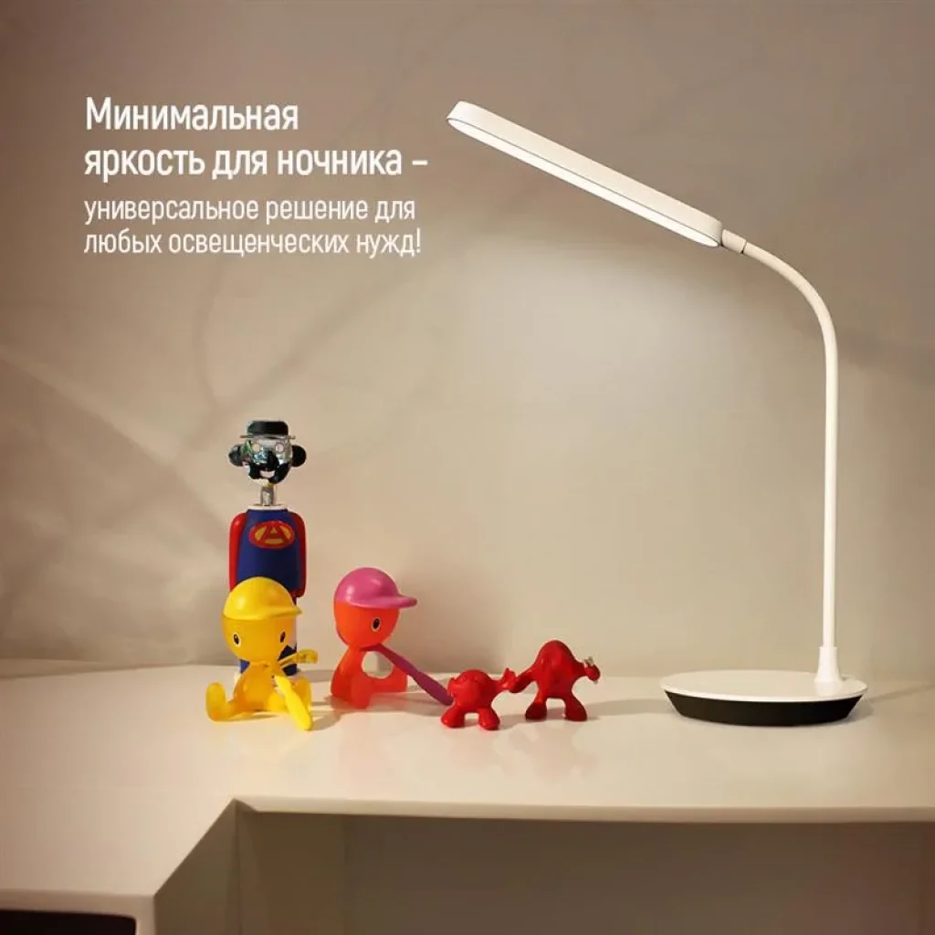 Настольна лампа LED ColorWay Portable & Flexible 360 із вбудованим акумулятором біла (CW-DL12FB-W) UA