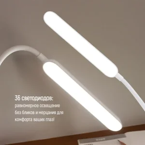 Настольна лампа LED ColorWay Portable & Flexible 360 із вбудованим акумулятором біла (CW-DL12FB-W) UA