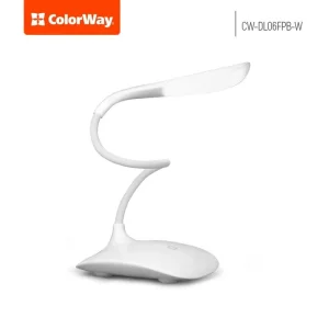 Настільна лампа LED ColorWay CW-DL06FPB-W White UA