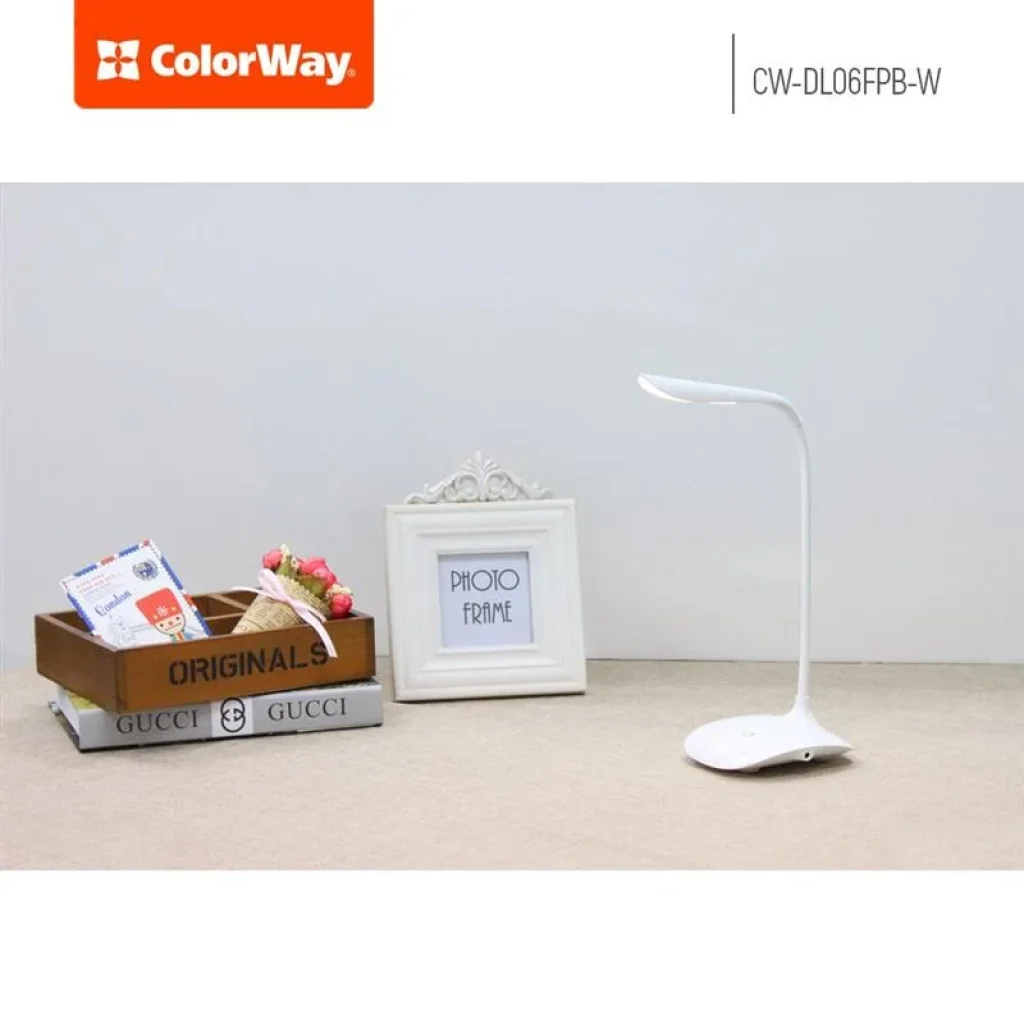 Настільна лампа LED ColorWay CW-DL06FPB-W White UA